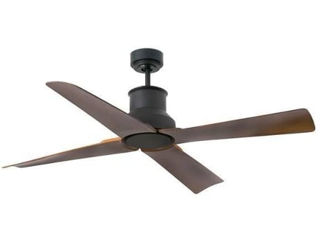 Ventilador de Techo FARO BARCELONA Winche Negro (30 W - Diámetro 130 cm)