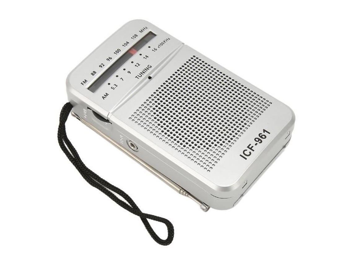 Radio Portátil Pequeña Am/fm De Estilo Retro, Ideal Para El Hogar O El Campo, Diseño Clásico.