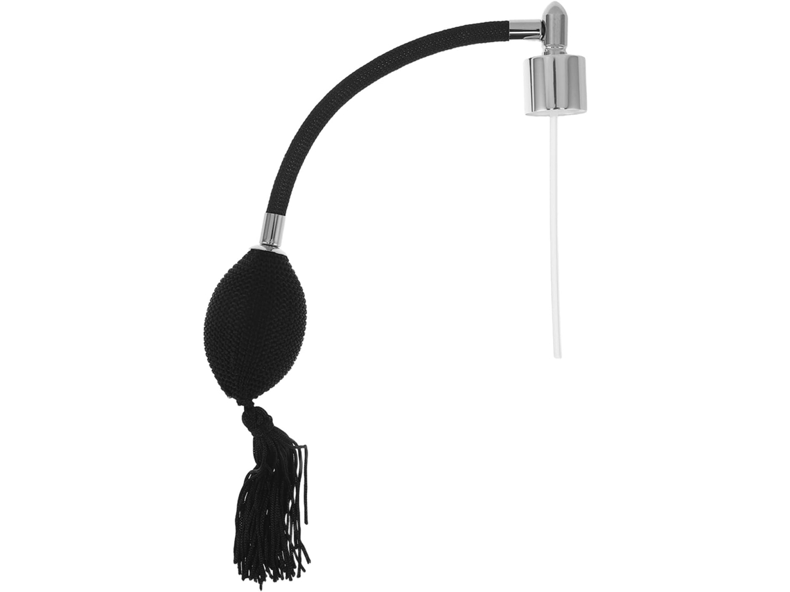 Pompon Vaporisateur À Airbag Para Flacon Cosmétique 18 Mm Embout De Parfum Noir Y Argenté Buse F...