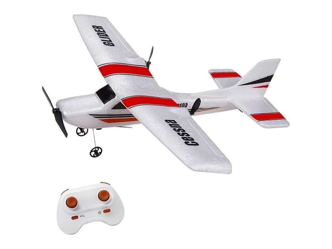 Avión Teledirigido De 2,4 Ghz Y 2 Canales, Listo Para Volar, Con Giroscopio De 6 Ejes. Fácil De Volar Para Principiantes.