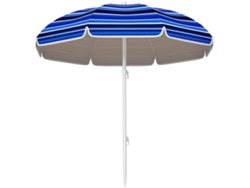 Sombrilla de playa Praia Grande UPF50 con inclinación ajustable, bolsa de transporte, Ø180x196, multicolor