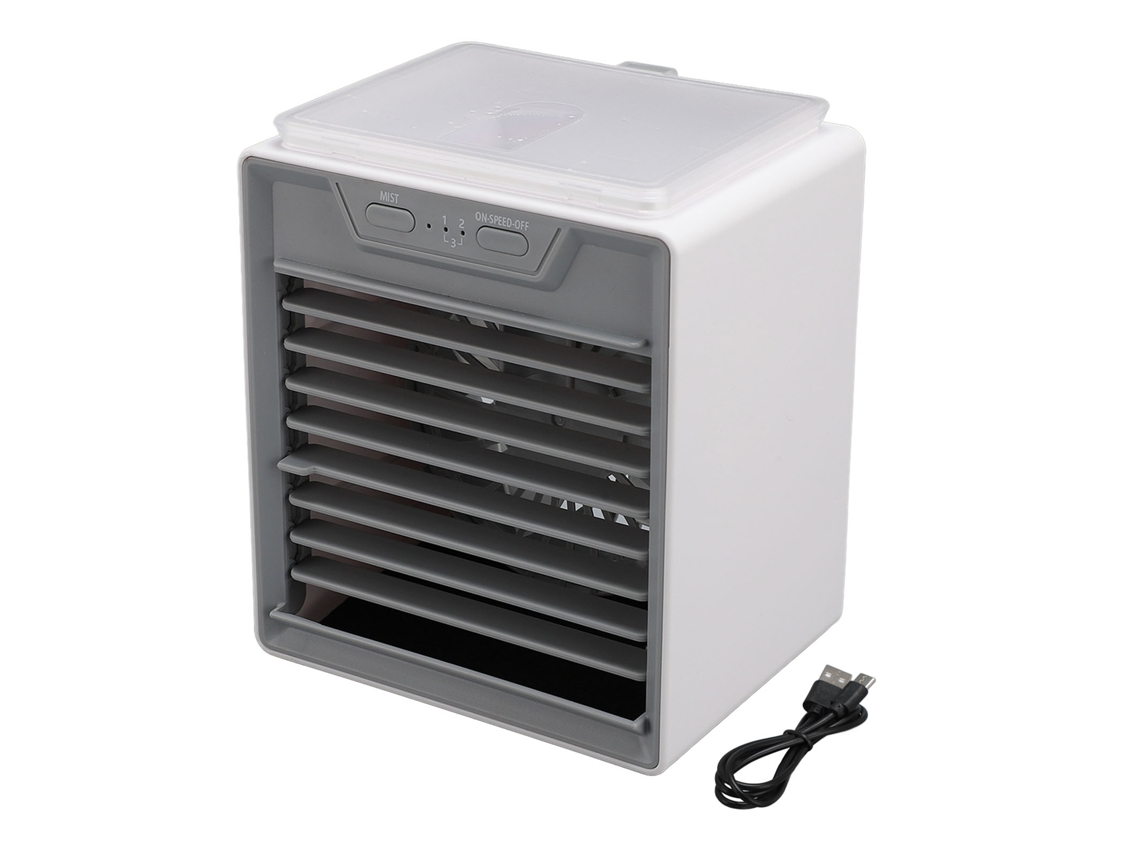 Enfriador De Aire Evaporativo Con 2 Niveles De Niebla Y 3 Velocidades De Ventilador, Portátil Para Oficina Y Dormitorio.