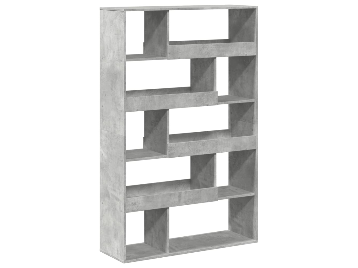 Estantería en Derivados de Madera Gris Cemento MAISON EXCLUSIVE (100x33x156,5 cm)
