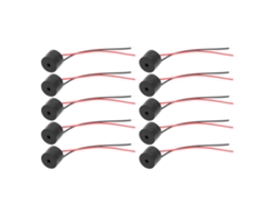 Zumbador De Alarma Electrónico Piezoeléctrico Activo Con Conector De Cable Ymd-12095 Dc 3-24v 10 Unidades