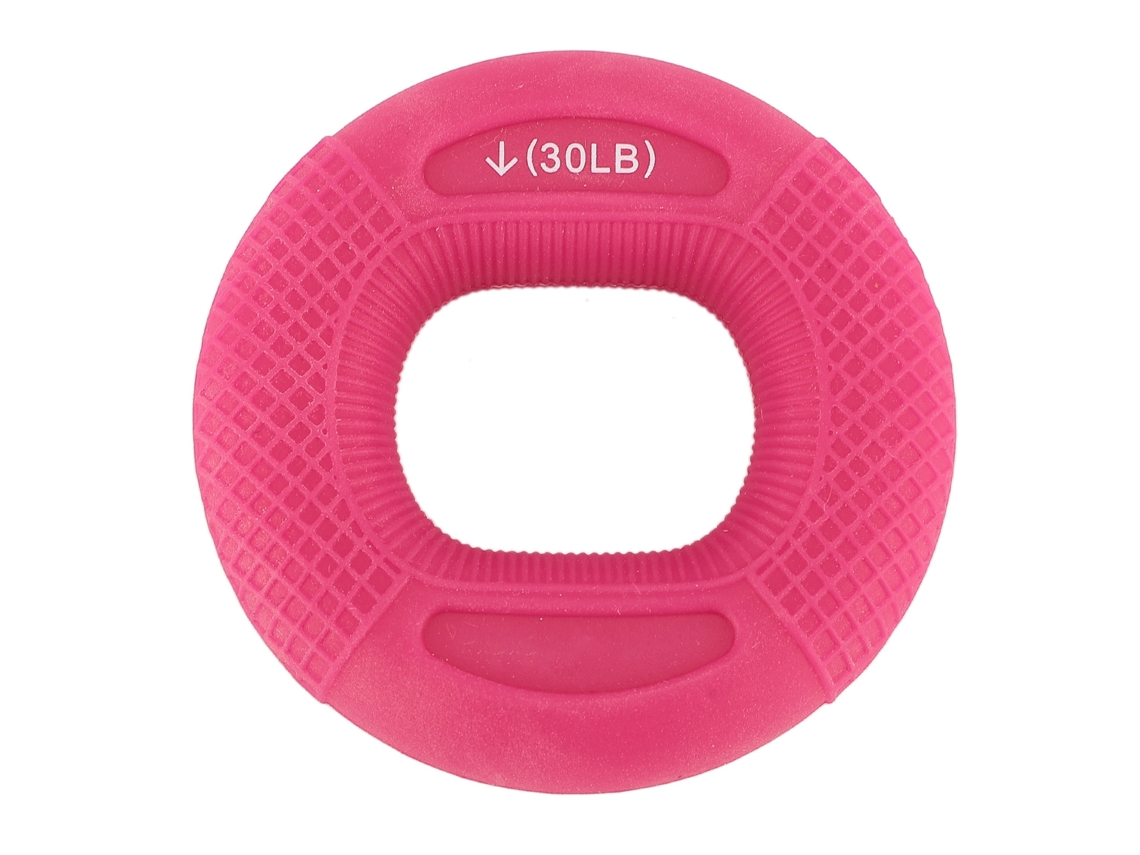 Anillo de silicona rosa para fortalecer las manos, 30-40 lb