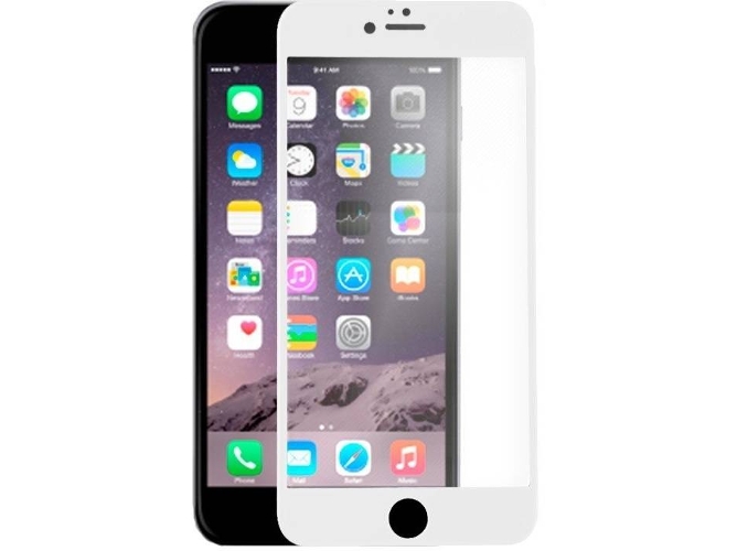 Protector de Cristal Templado iPhone 6, 6s Full 3D Blanco