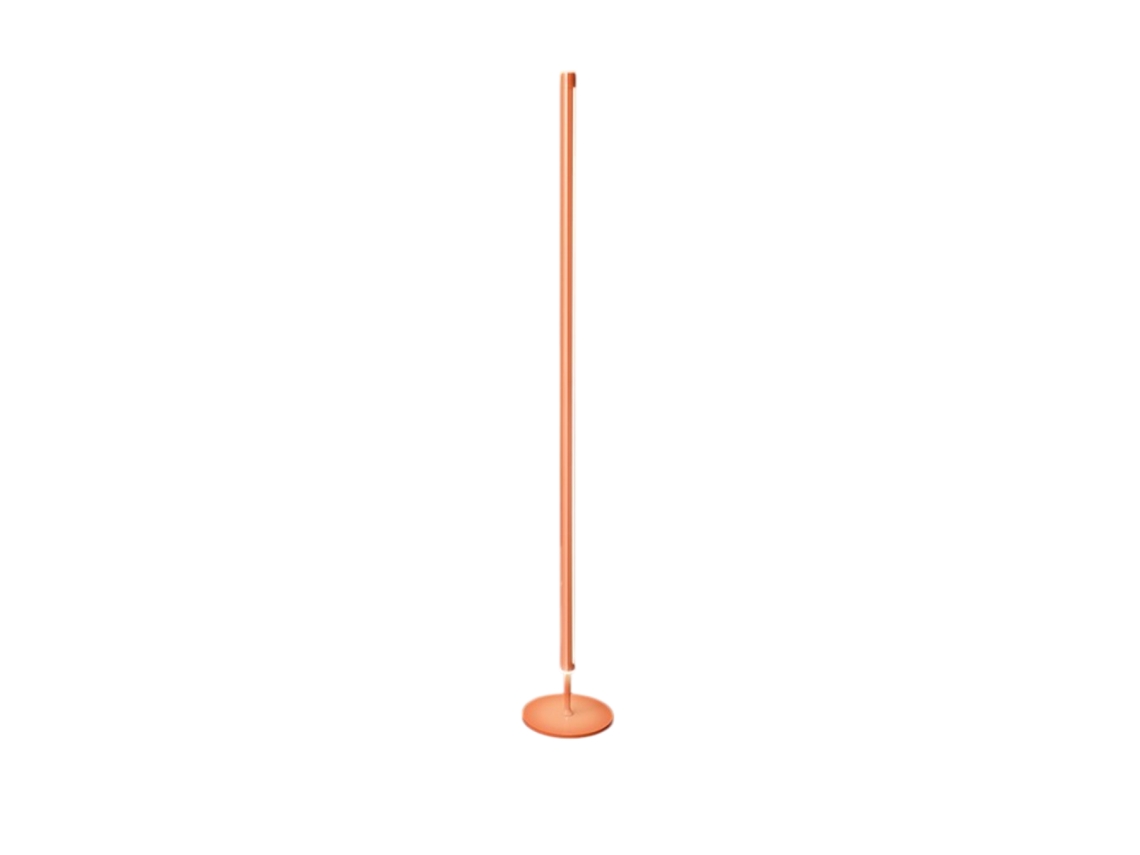 Ray - Lámpara de pie LED regulable de 25 W, 3000 K, 2000 lúmenes, 160 cm de altura, con pedal - Perenz - Naranja