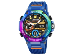 Reloj Deportivo (azul Vibrante), Esfera Octogonal, Elegante Reloj De Pulsera Electrónico Multifuncional Luminoso Para Estudiantes.