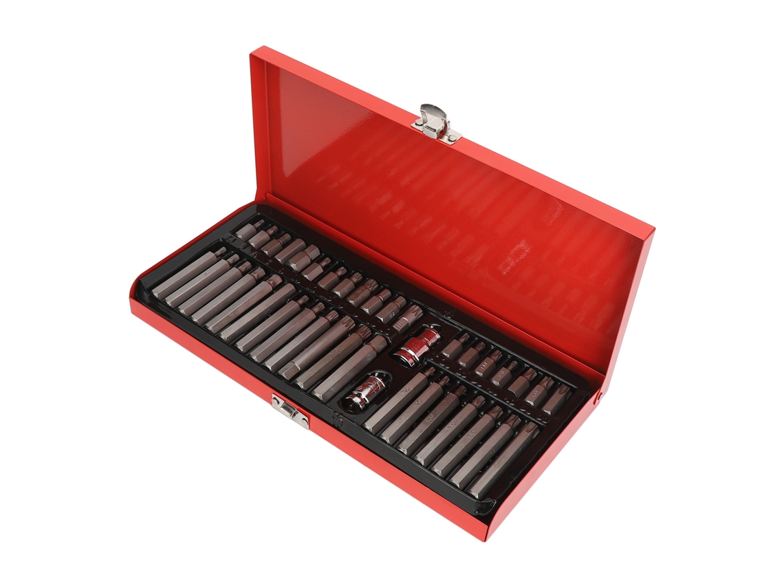 40 Piezas Juego De Brocas Hexagonales De Acero Alto Carbono Anticorrosivo Para Automoción Y Hogar