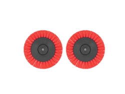 2 Pack Cabeza De Cepillo Eléctrico Para Taladro 3.5 Pulgadas, Adjunto Duradero Para Alfombras Y Decoración Rojo