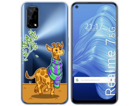 Carcasa Realme 7 5G TUMUNDOSMARTPHONE Dibujos Transparente Multicolor