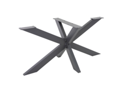 Pata de mesa industrial ML-Design 78x71x150cm acero antracita diseño cruzado en forma de X
