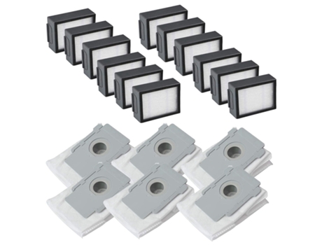 Filtro de repuesto y bolsa de Base limpia Compatible con aspiradoras robóticas Irobot Roomba I6 I4 I8 I7 I7I3 Plus I Series
