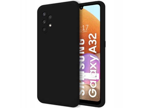 Carcasa Samsung Galaxy A32 4G TUMUNDOSMARTPHONE Silicona Líquida Negro
