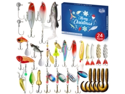 Calendario de Adviento de Pesca 2026: Equipos y Suministros de Pesca para la Cuenta Regresiva de Navidad, Set Especial para Pescadores Aeuzwr