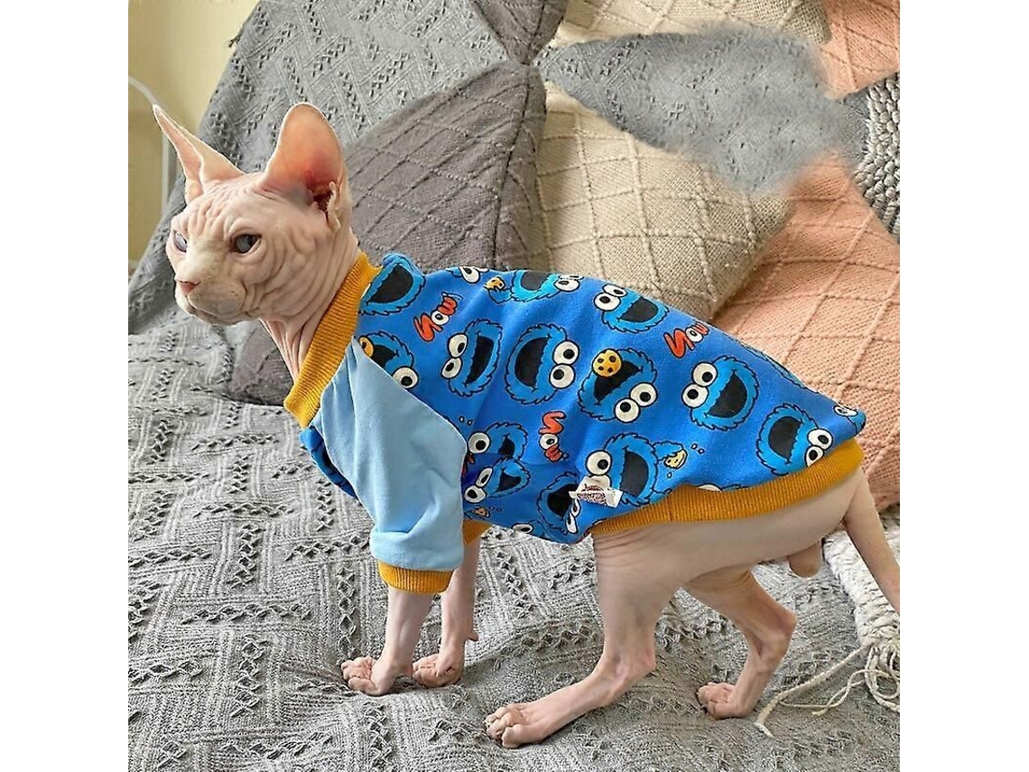 Ropa Para Gato Sphynx Devon Abrigo Calientito Jumpsuit Sudadera Talla Xs-xxl Estilo 2 S