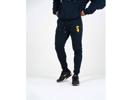 Joggers Básicas SAVAGE Chándal Algodón Hombre (XL - Azul Marino)