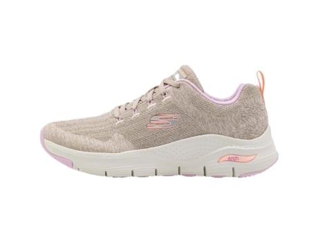 Zapatillas de Mujer SKECHERS Arch Fit Comfy Tecido Beige (37)