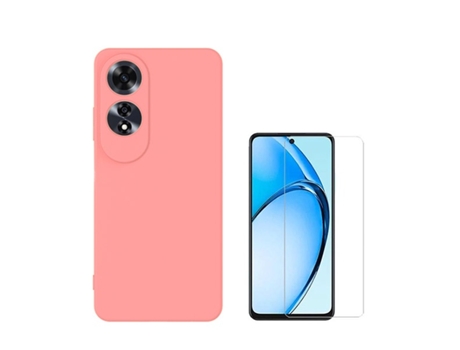 Funda Clearglass Compativel para Oppo Oppo A60 PHONECARE Rosa