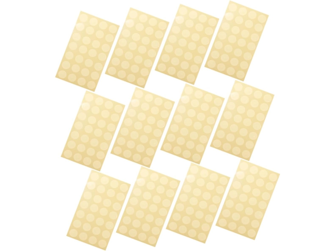 Hojas de refuerzo adhesivas transparentes para agujeros de papel, 12 hojas para carpetas de anillas, Gokoco de EE. UU.