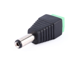 Conector Macho De Enchufe Adaptador De Corriente Cc De 2,1 X 5,5 Mm Para Luz Led De Cctv