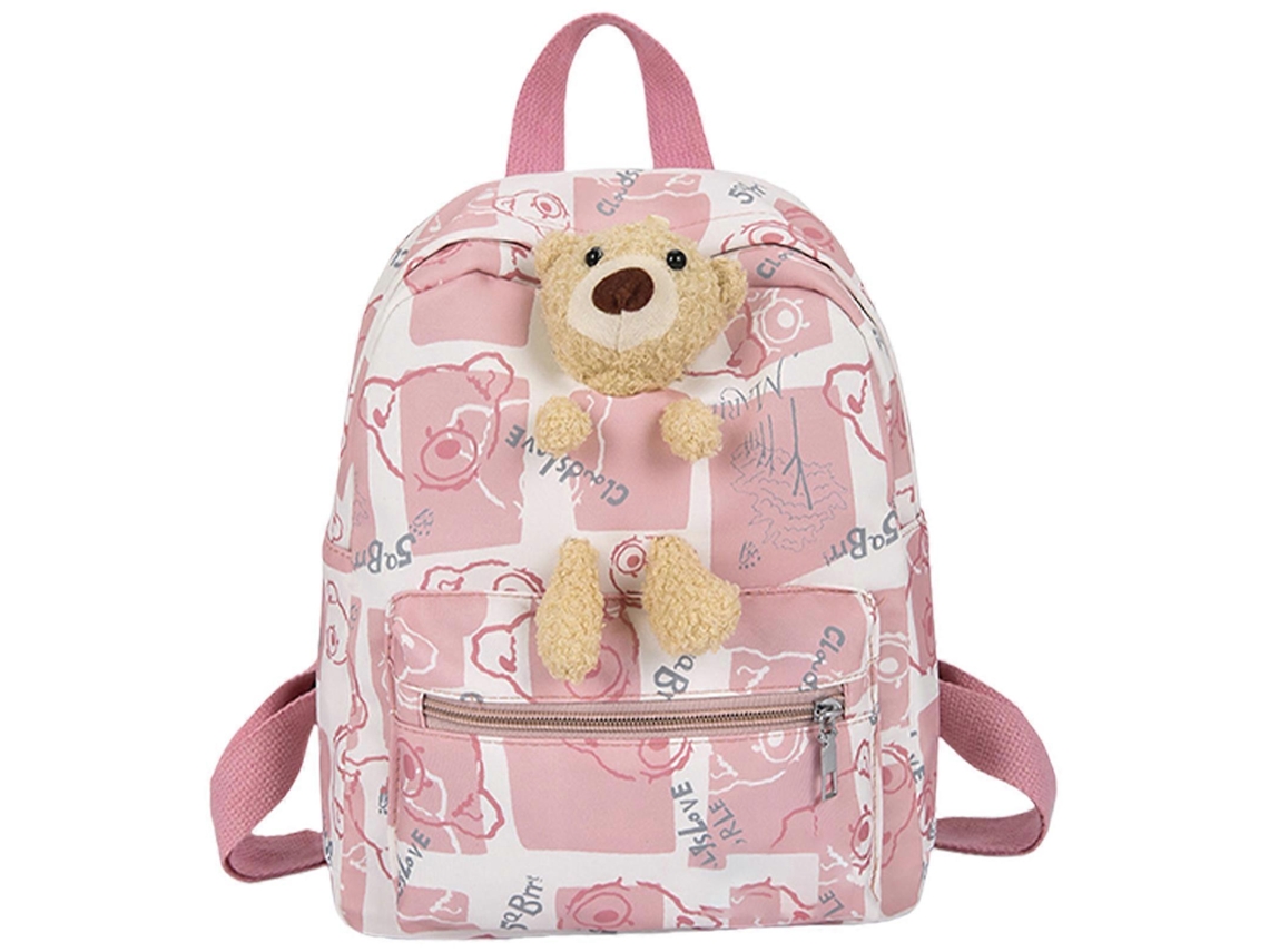 Mochila infantil personalizada, práctica y adecuada para preescolar, con correa ajustable, ideal para guardería y uso diario, rosa.