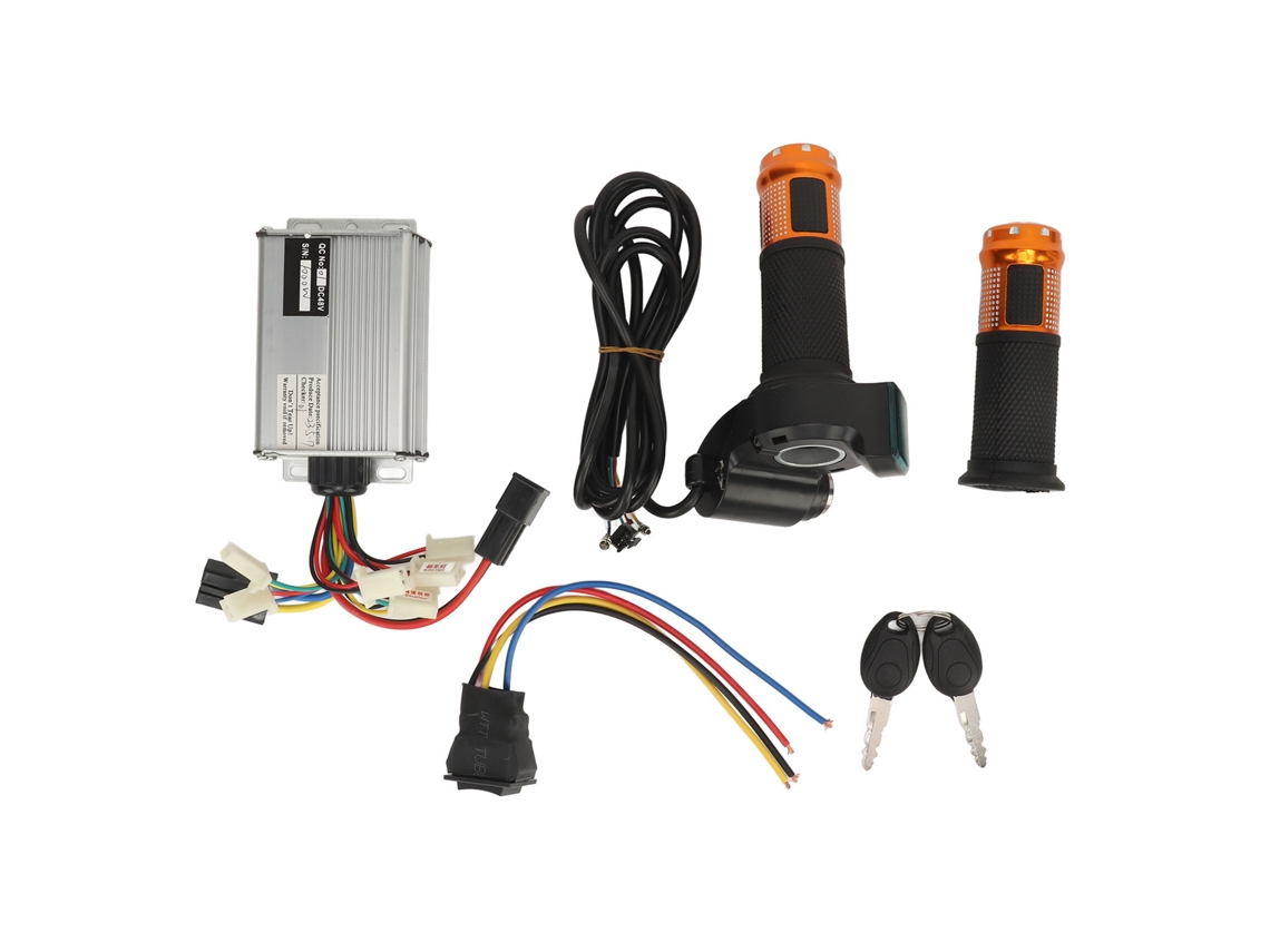 Kit De Conversión Para Bicicleta Eléctrica 48v 1000w Controlador Acelerador Manillar Marcha Atrás 20a Scooter Universal Bicicleta
