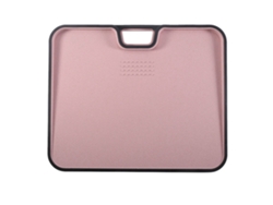 Tabla de cortar portátil de doble cara antideslizante para cocina, color rosa