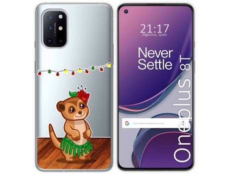 Carcasa OnePlus 8T 5G TUMUNDOSMARTPHONE Dibujos Transparente Multicolor