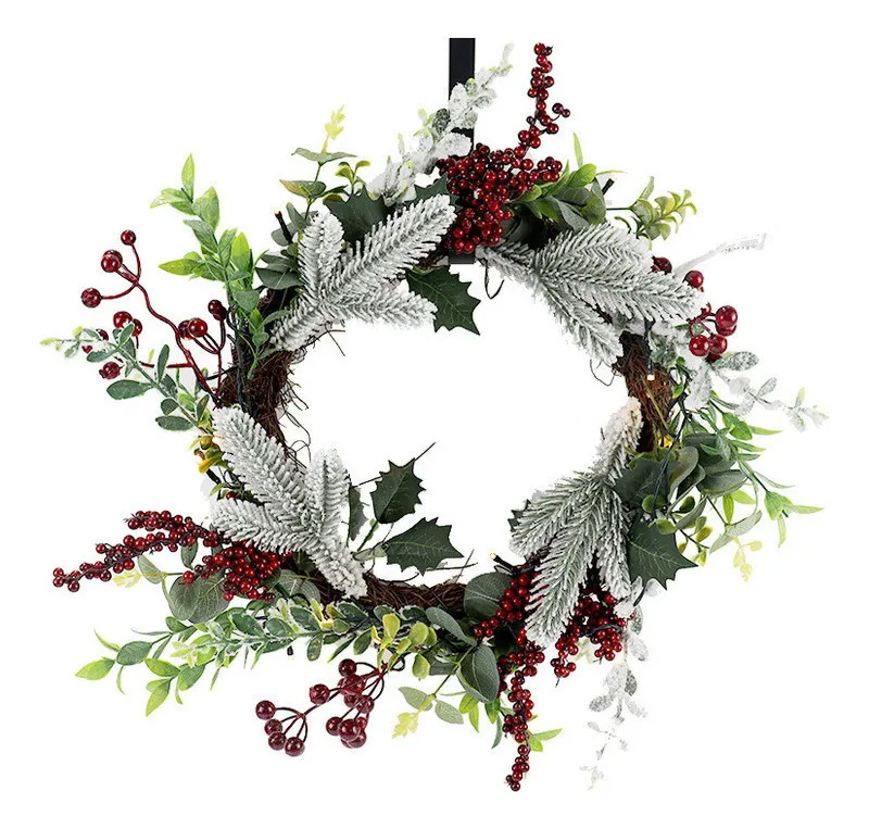 Nuevas guirnaldas navideñas con forma de bayas rojas.vayotoy