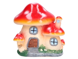 Decoración De Casa De Hongos En Resina Para Micro Paisajes, Bonsáis, Jardines De Hadas, Esculturas Artesanales.