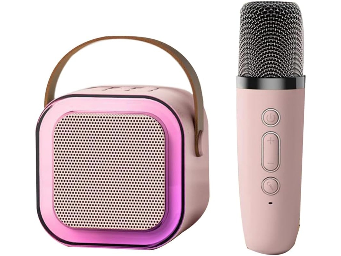 Altavoz Bluetooth Portátil K12 Mini Con Micrófono, Regalo De Cumpleaños, Recuerdo De Fiesta, Rosa.