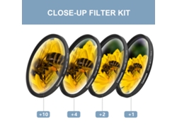 Kit de filtros de aproximación para objetivos macro Canon, Nikon y Sony, filtros de zoom.