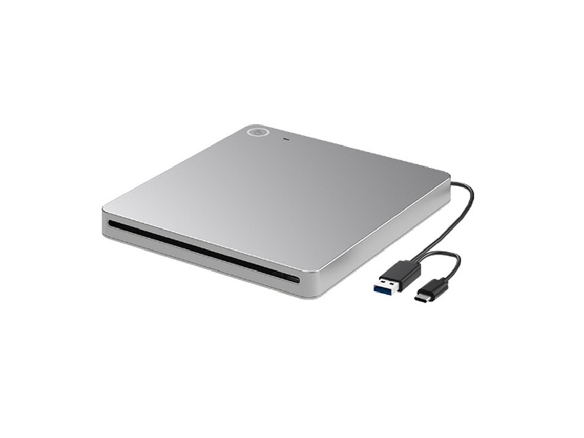 Unidad externa de DVD Blu-ray 3D USB 3.0 tipo C, lector de DVD y CD, ultradelgada con ranura