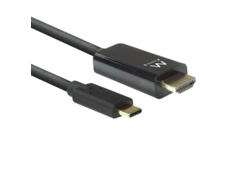 Ewent Ew9824 Cable Adaptador de Video 2M Usb Tipo-C HDMI Tipo a Estándar Negro