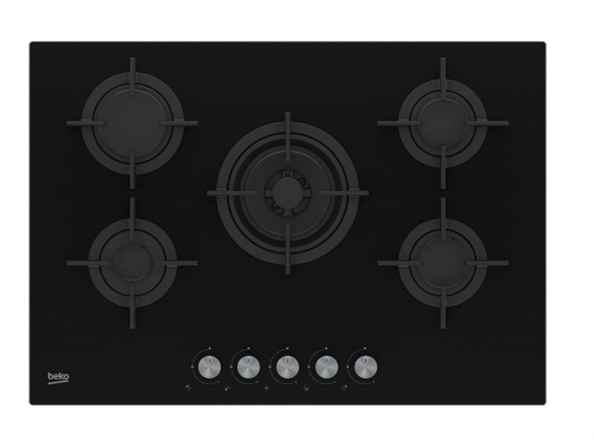 Placa de Gas BEKO HILW75222SL (Gas Butano-Propano - 75 cm - Negro)