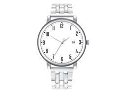 Reloj De Pulsera De Acero Inoxidable Para Hombre Con Brazalete De Acero, Esfera Blanca, Estilo Casual Y Moderno, De Cuarzo.