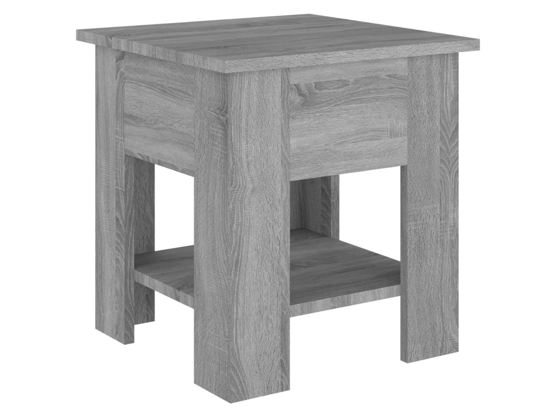 Mesa de centro Sonoma MAISON EXCLUSIVE de madera procesada, color gris (40 x 40 x 42 cm)