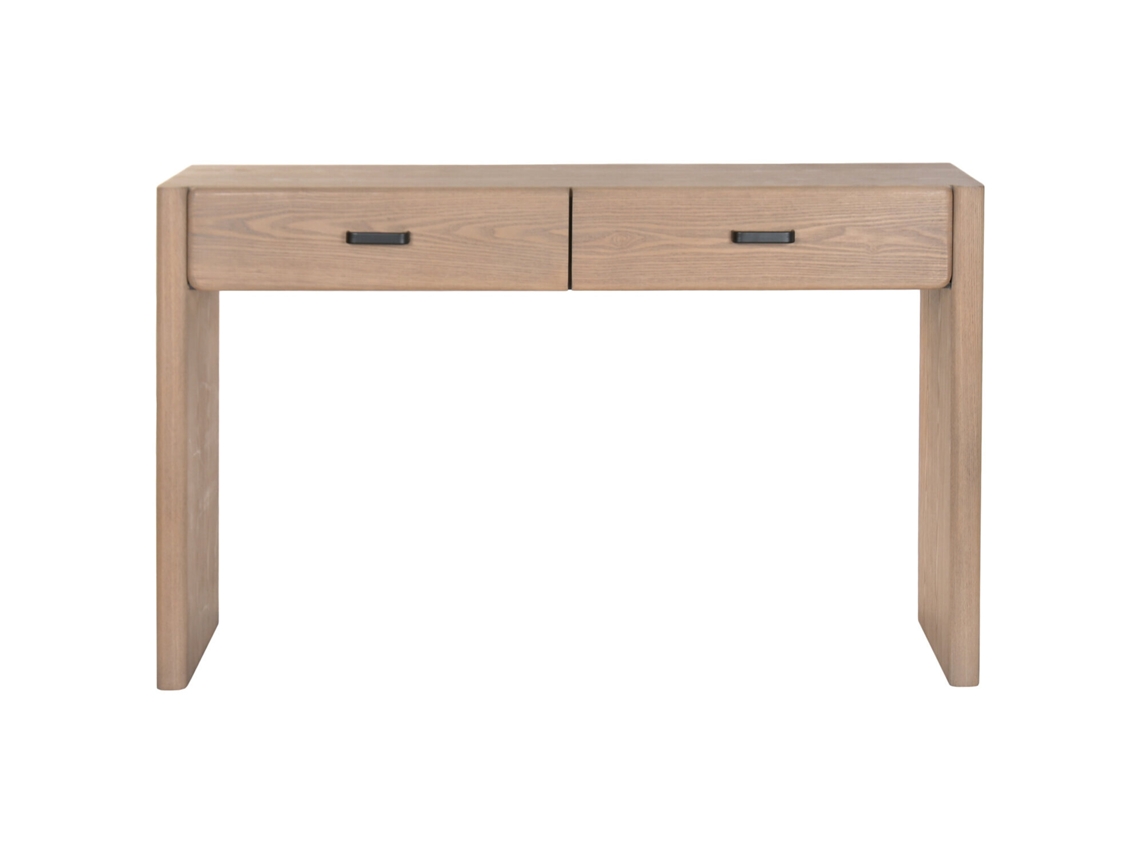 Consola Abeto Metal Marron 131x37x81cm