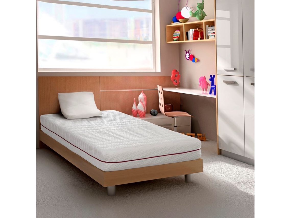 Colchón Visco KIDS 90X200X20 Altura 20 cm Núcleo Bioform 45D Alta Densidad Tejido Stretch, Desenfundable Gran confort y transpiración