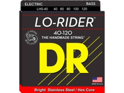 Juego de Cuerdas Bajo Eléctrico DR LH5-40 Lo-rider (.040 - .060 - .080 - .0100 - .0120 - Acero Inoxidable)