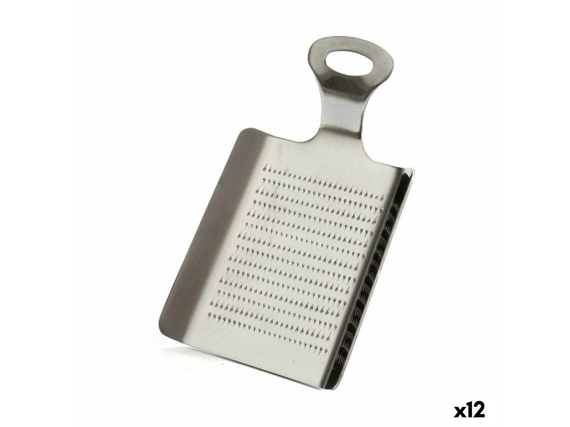 Rallador Plateado Acero Inoxidable Trufas 2 x 19 x 11 cm (12 Unidades)
