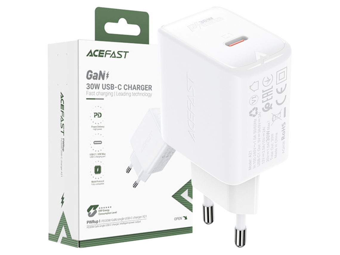 Cargador De Pared Usb-c Acefast 30 W