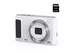 Cámara fotos digital SZSMART compacta DC308 4K 48MP Pantalla de 2,8 pulgadas + 32G - Negro