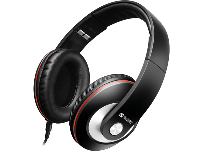 Auriculares con Cable SANDBERG Play'n Go Headset Black (On Ear - Micrófono - Negro)