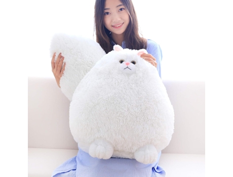 Peluche de gato persa, altura 50 cm, cola 50 cm