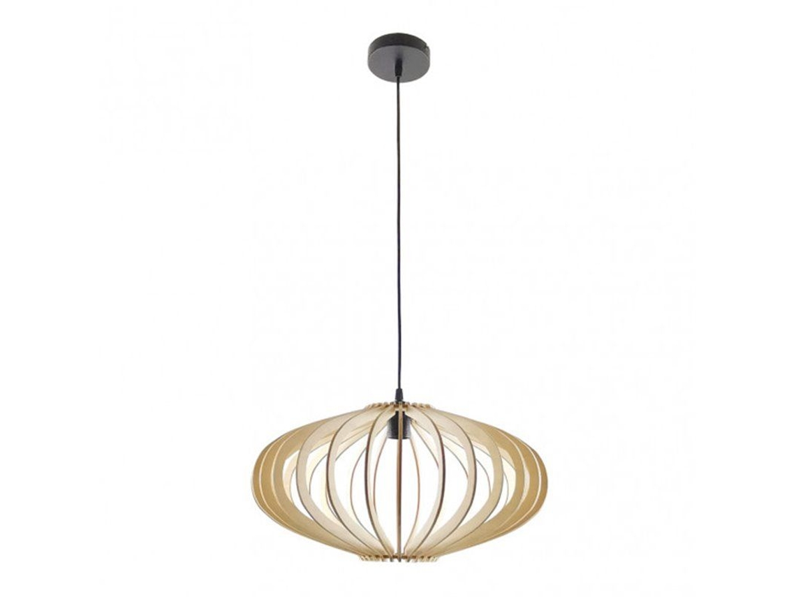 Fab 156194515 | Lámpara colgante Sapelli 1xe27 Madera Natural Regx45x45 Cm Fabrilamp