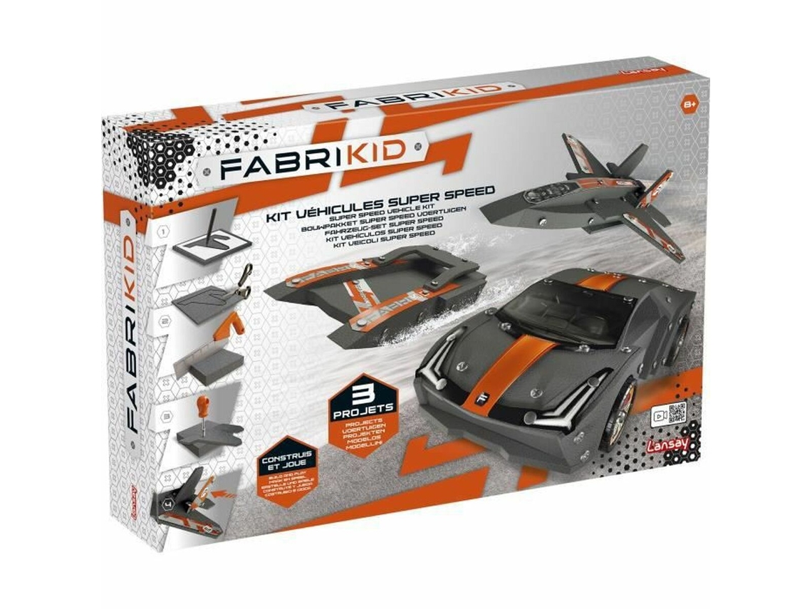 Vehículos de Construcción Lansay Fabrikid + 8 Años 3 Modelos
