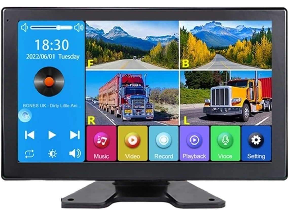 Minicámara Con Pantalla Táctil De 10,1 Pulgadas, Usb Mp5, Visión De 360°, Conector De 4 Pines Y Resolución 1080p.