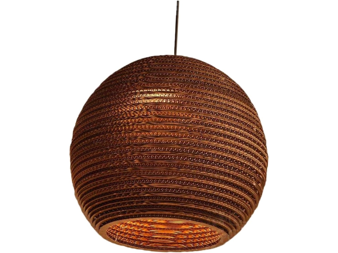 Lámpara colgante decorativa de papel tejido, estilo sudeste asiático, con forma de panal. SFUSHOS